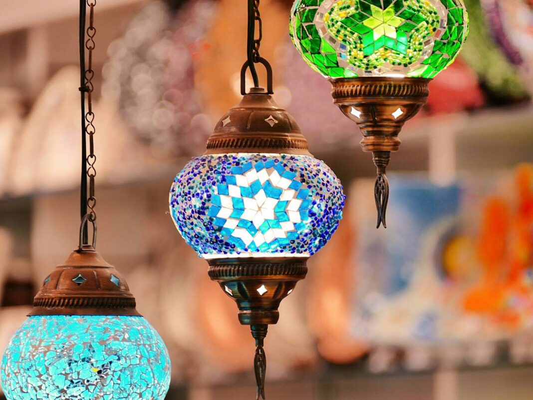 Turkish lamp gives a peaceful glow